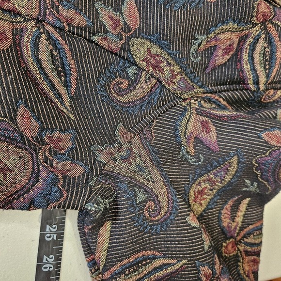 Vtg CJ Banks Tapestry Jacket Womens 1X Paisley Wearable Art Lined Button Up - Picture 7 of 8
